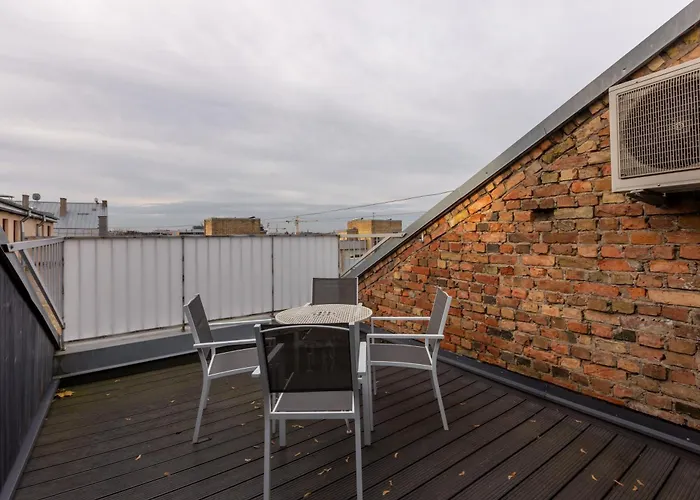 Penthouse With Terrace Апартаменты Рига