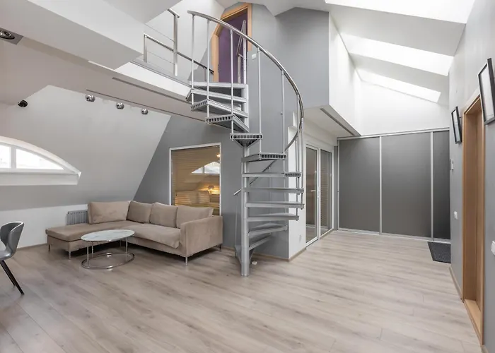 Penthouse With Terrace Рига